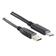 "USB-A to USB-C Adapter Cable - 3m Black - High-Speed & Durable - Perfect for Your Devices (4017538065049)"